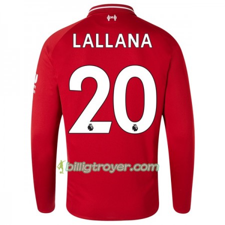 Billige Fotballdrakter Liverpool Lallana 20 Hjemmedraktsett 2018/19 Langermet